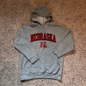 Nebraska Gray Hoodie